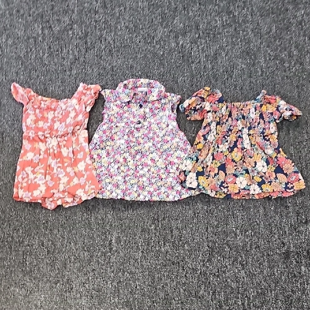 Baby Gap Floral Romper Dress Bundle 0-3 Months
